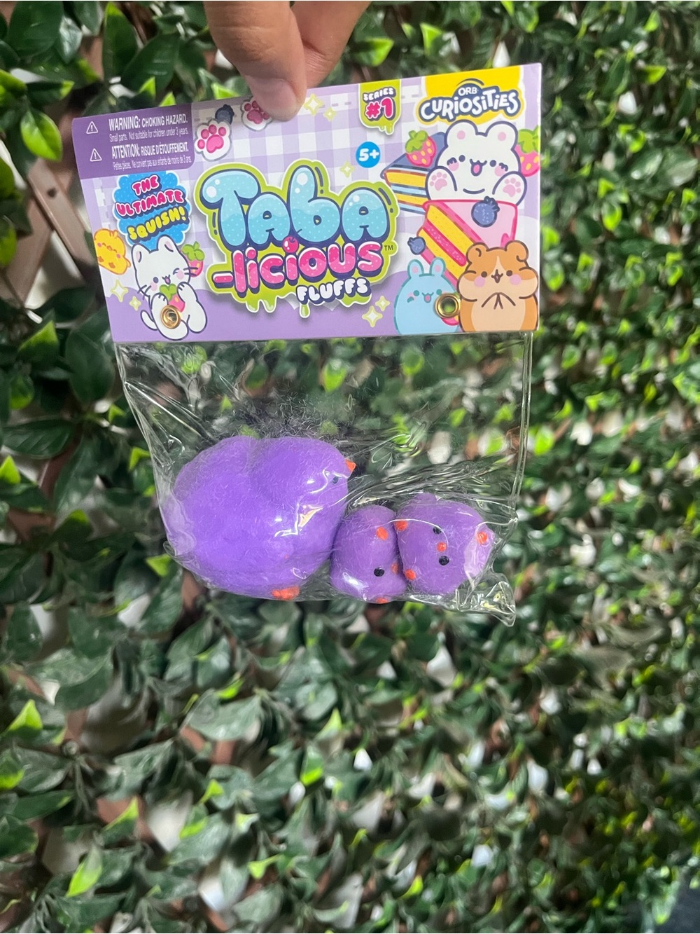 Taba-licious Fluffs Purple Plush Toy Set